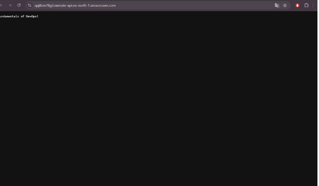 Validation du déploiement initial - Confirmation sur navigateur