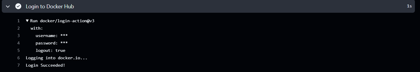 Figure 1 : Log de build Docker du backend dans GitHub Actions